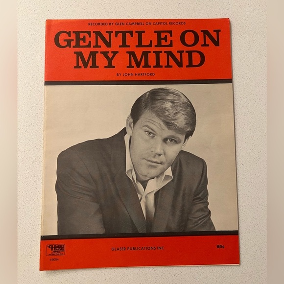 Vintage Sheet Music Glen Campbell Gentle On My Mind 1967 - Picture 2 of 6
